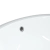 badeværelsesvask 56x41x20 cm oval keramisk hvid