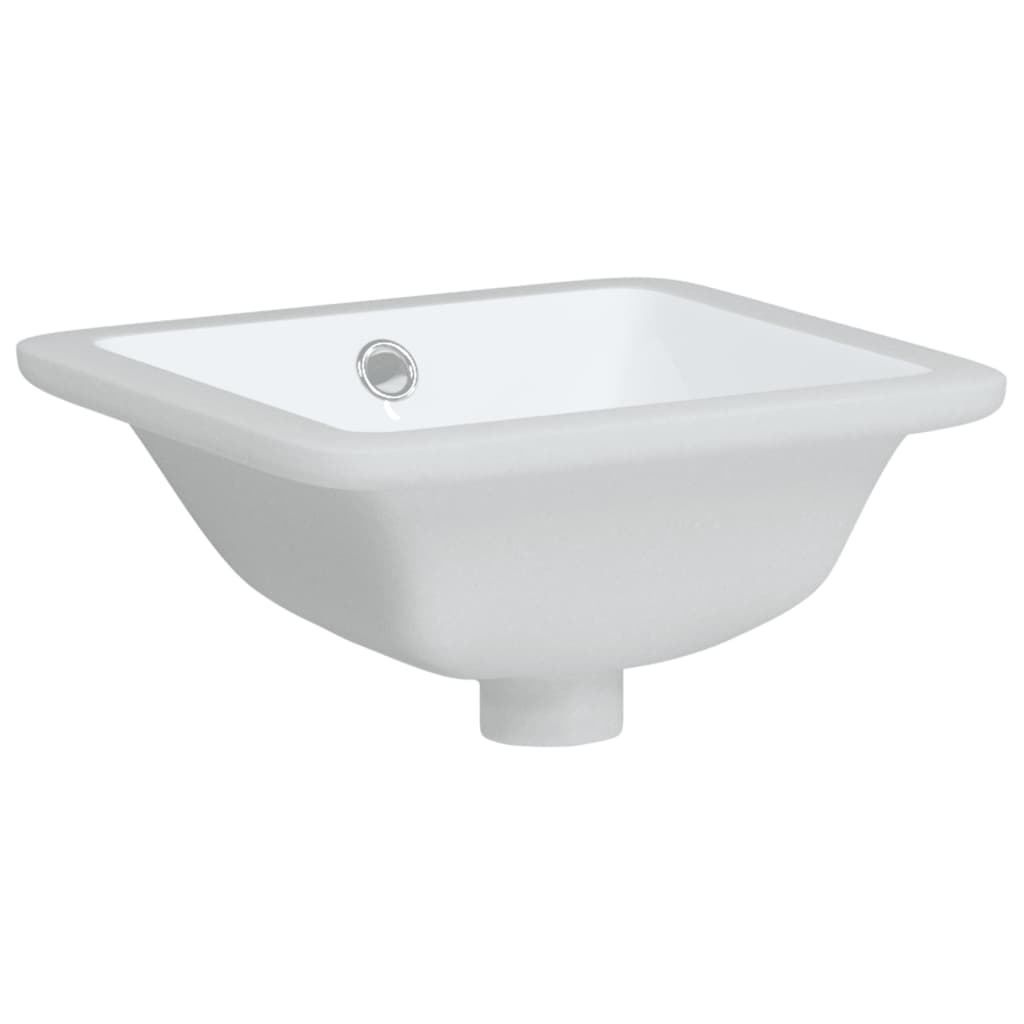 badeværelsesvask 30,5x27x14 cm rektangulær keramisk hvid