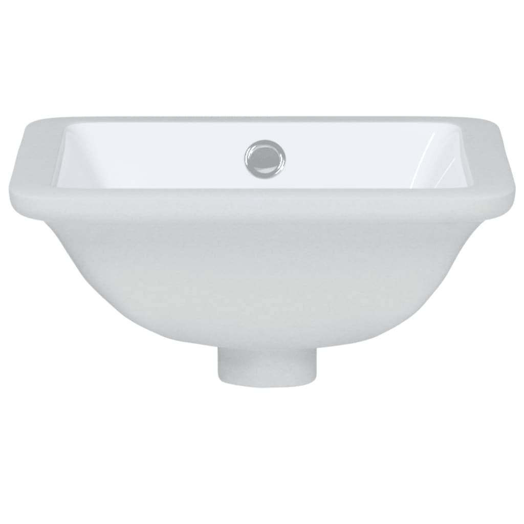 badeværelsesvask 30,5x27x14 cm rektangulær keramisk hvid