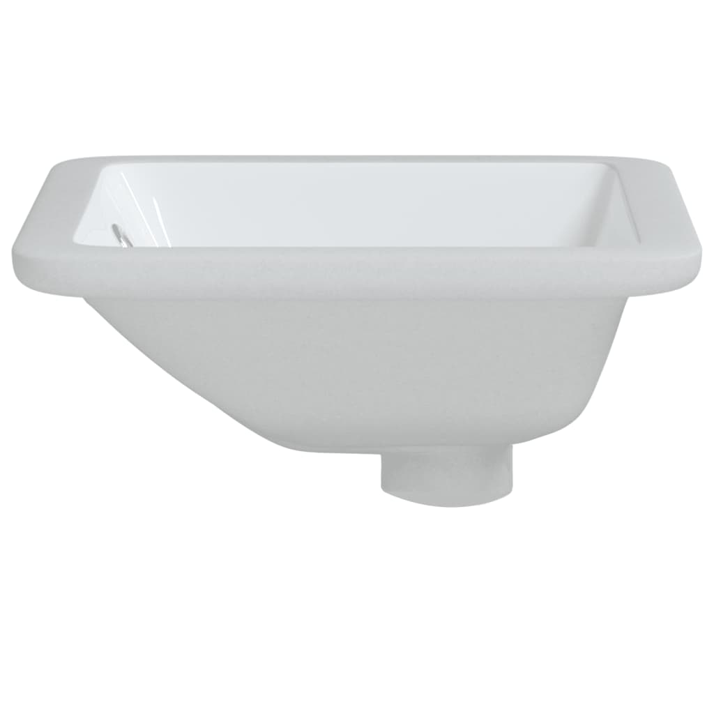 badeværelsesvask 30,5x27x14 cm rektangulær keramisk hvid