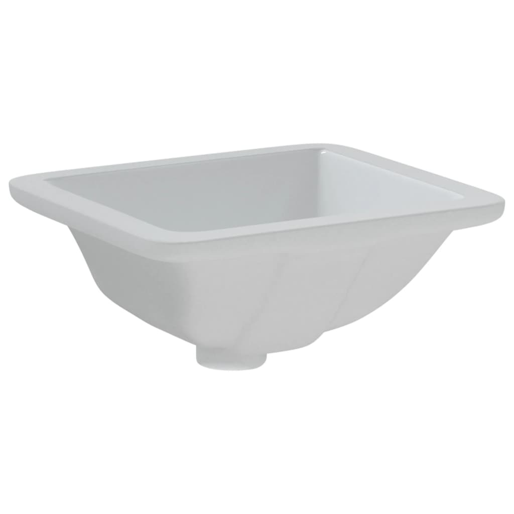 badeværelsesvask 30,5x27x14 cm rektangulær keramisk hvid