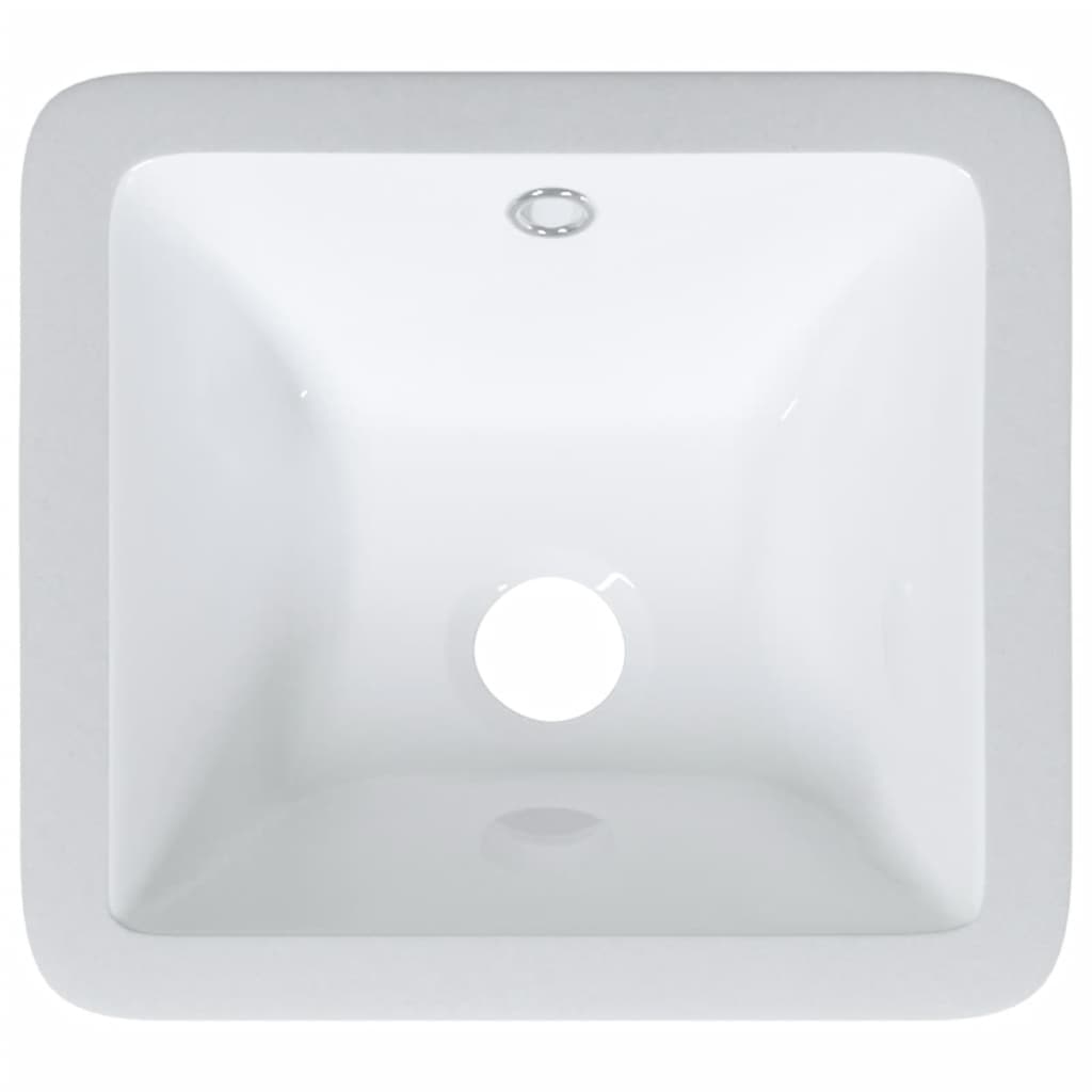 badeværelsesvask 30,5x27x14 cm rektangulær keramisk hvid