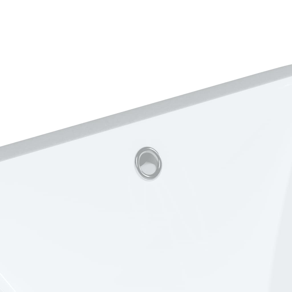 badeværelsesvask 30,5x27x14 cm rektangulær keramisk hvid