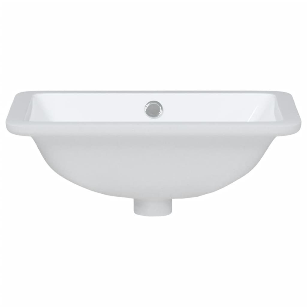 badeværelsesvask 41,5x26x18,5 cm rektangulær keramisk hvid