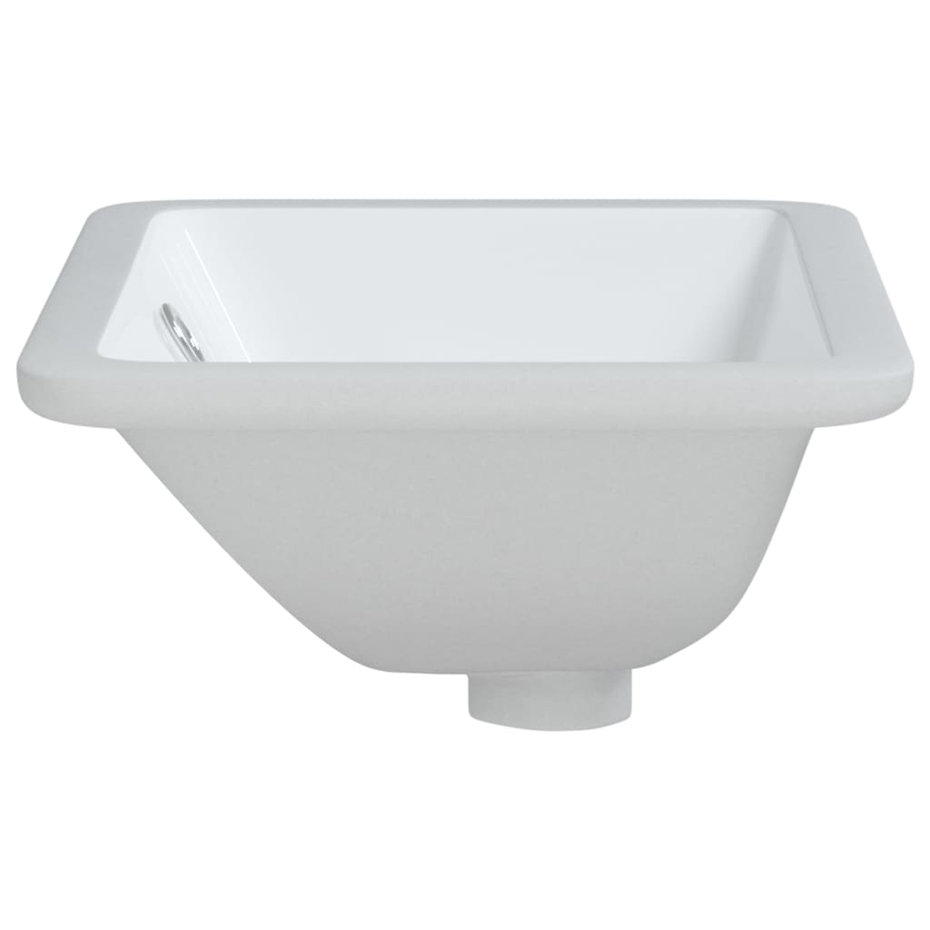 badeværelsesvask 41,5x26x18,5 cm rektangulær keramisk hvid