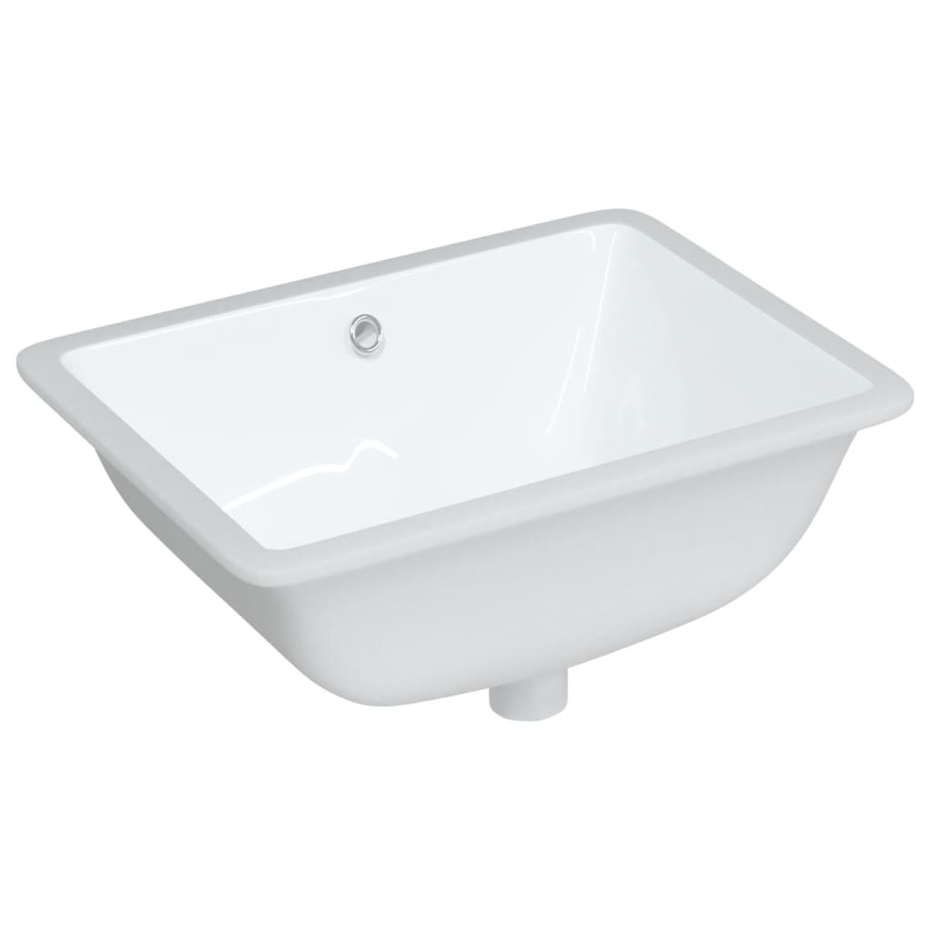 badeværelsesvask 52x38,5x19,5 cm rektangulær keramisk hvid