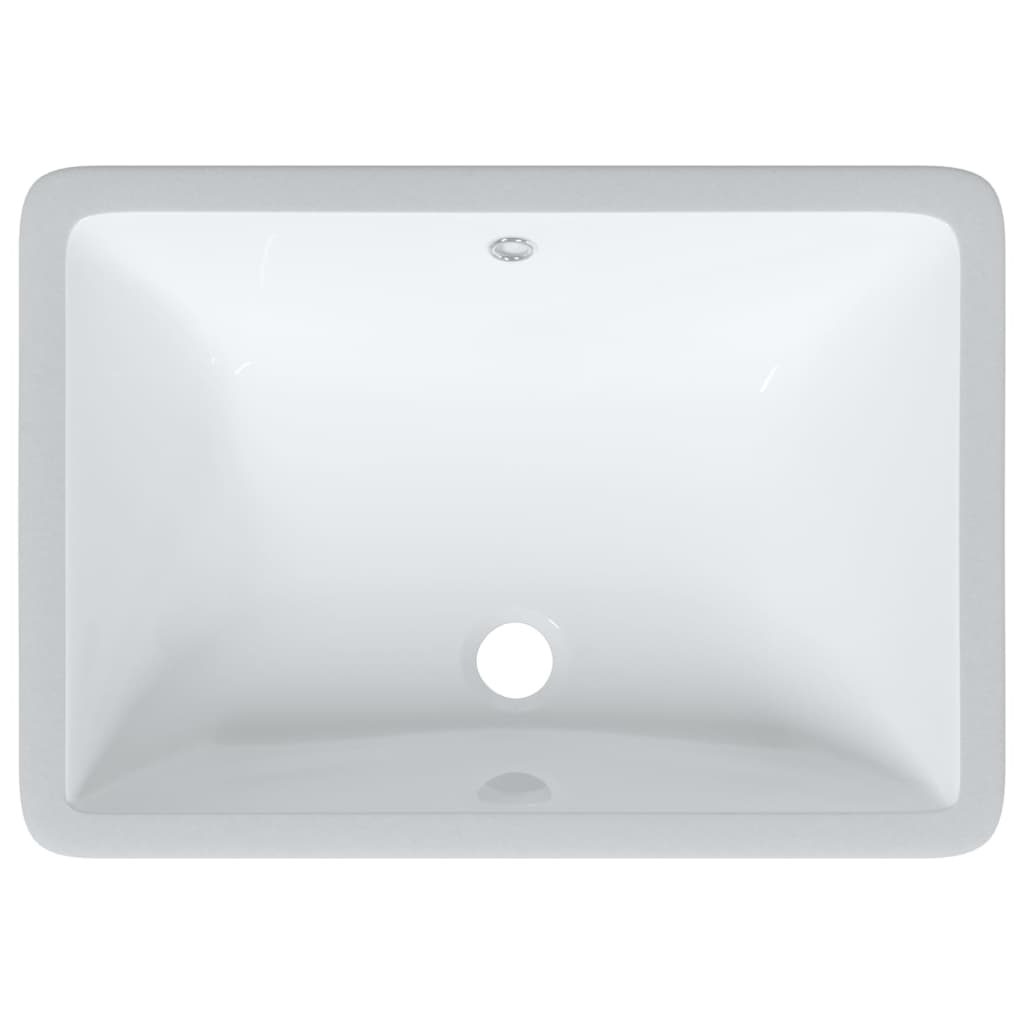 badeværelsesvask 52x38,5x19,5 cm rektangulær keramisk hvid