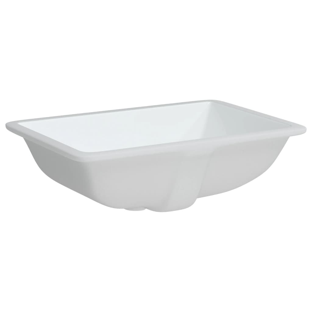 badeværelsesvask 55,5x37,5x19 cm rektangulær keramisk hvid