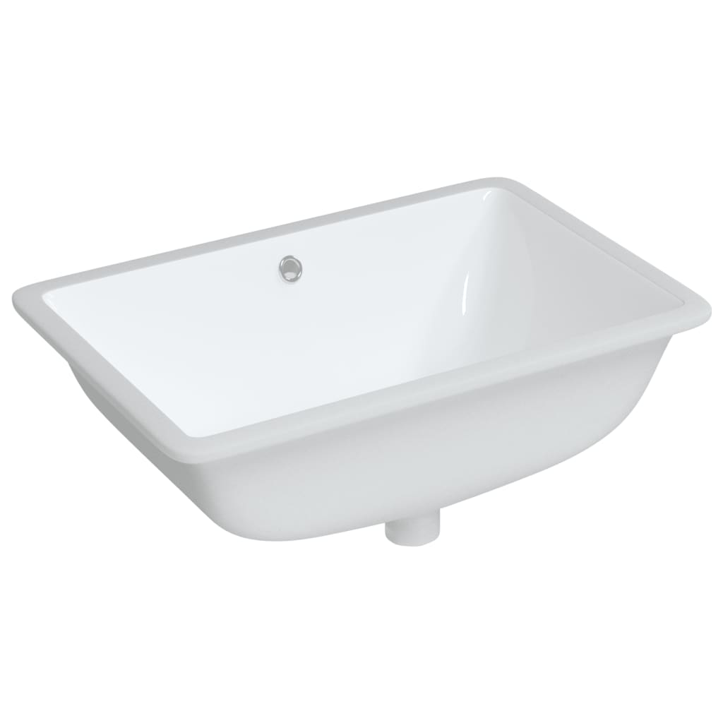 badeværelsesvask 60x40x21 cm rektangulær keramisk hvid