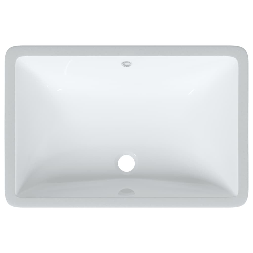 badeværelsesvask 60x40x21 cm rektangulær keramisk hvid