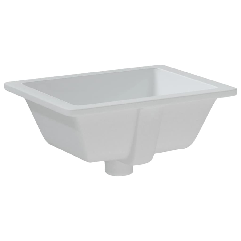 badeværelsesvask 39x30x18,5 cm rektangulær keramisk hvid