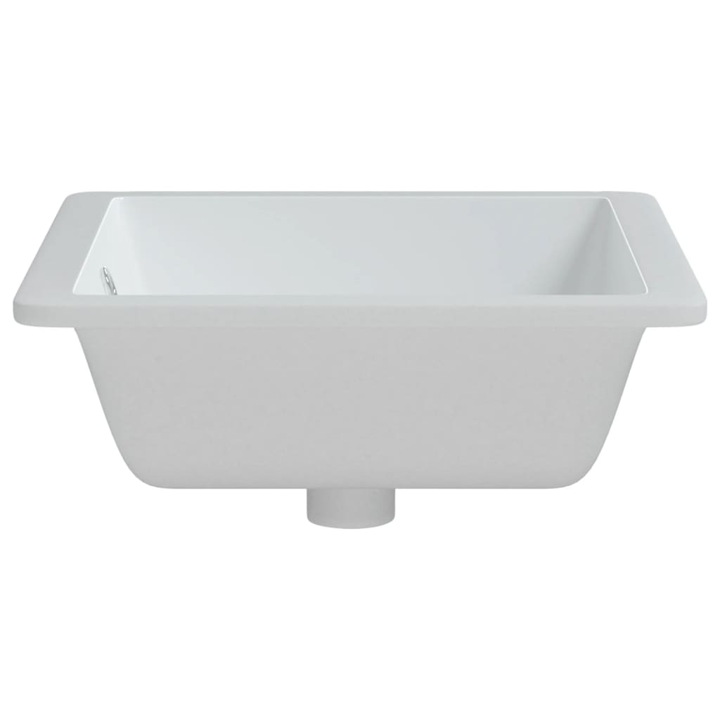 badeværelsesvask 50x40,5x18,5 cm rektangulær keramisk hvid