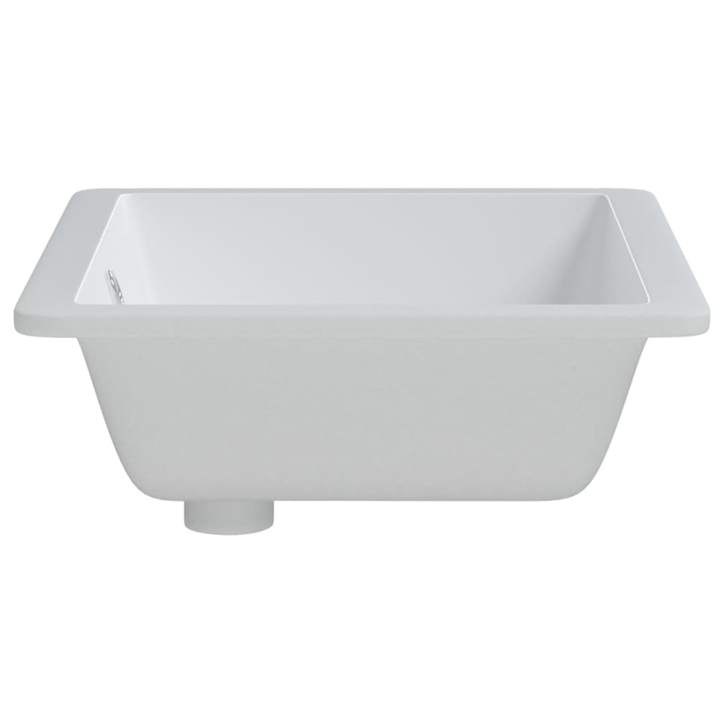 badeværelsesvask 50,5x40x18,5 cm rektangulær keramisk hvid
