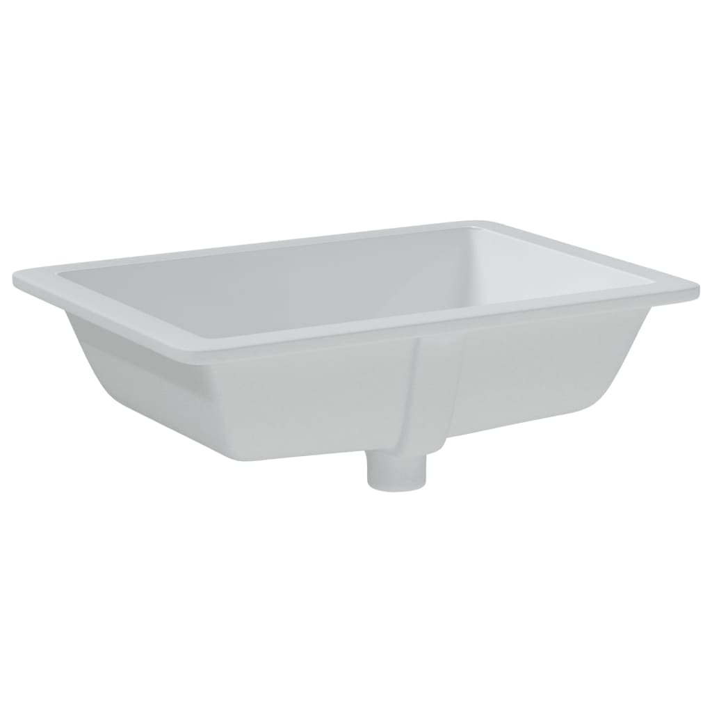 badeværelsesvask 50,5x40x18,5 cm rektangulær keramisk hvid