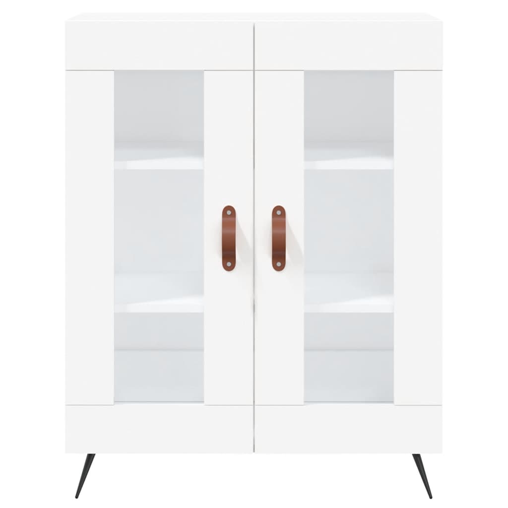 skænk 69,5x34x90 cm konstrueret træ hvid