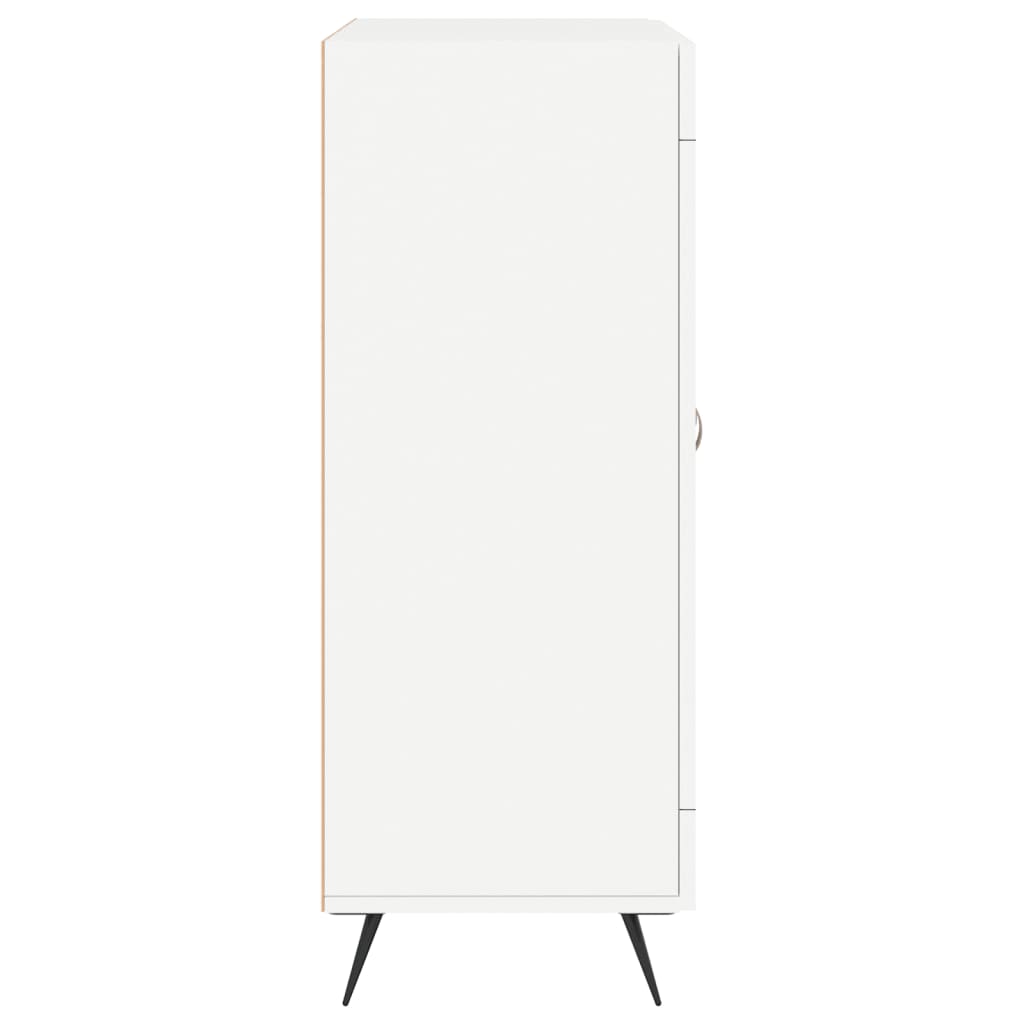 skænk 69,5x34x90 cm konstrueret træ hvid