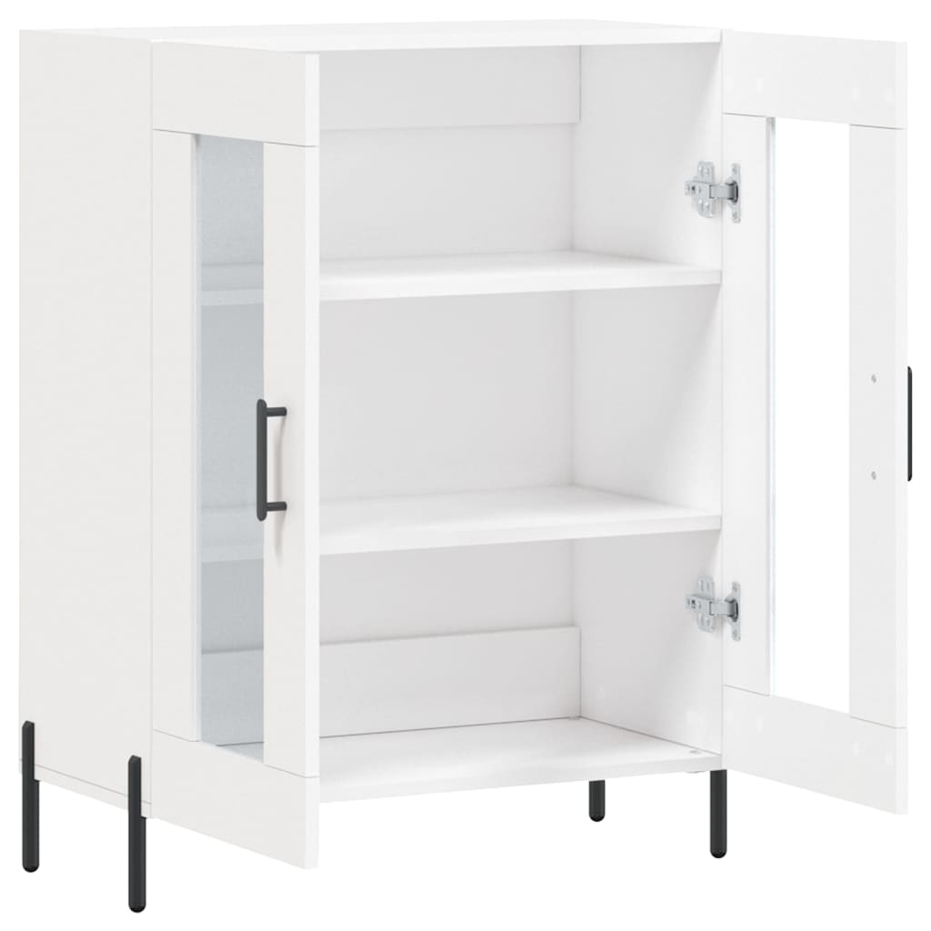 skænk 69,5x34x90 cm konstrueret træ hvid