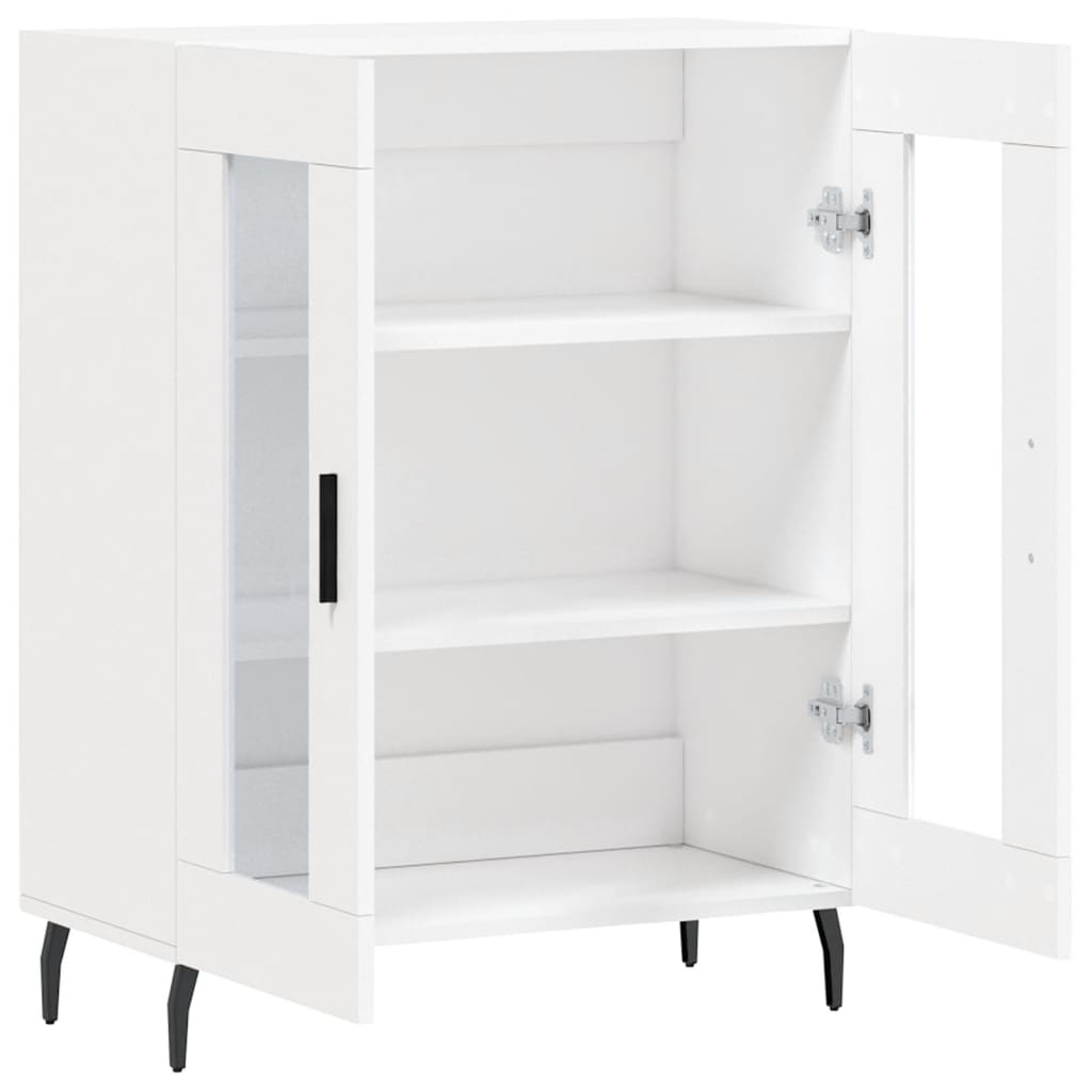 skænk 69,5x34x90 cm konstrueret træ hvid