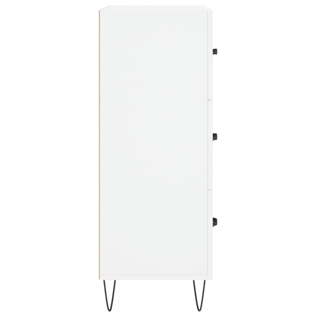 skænk 69,5x34x90 cm konstrueret træ hvid