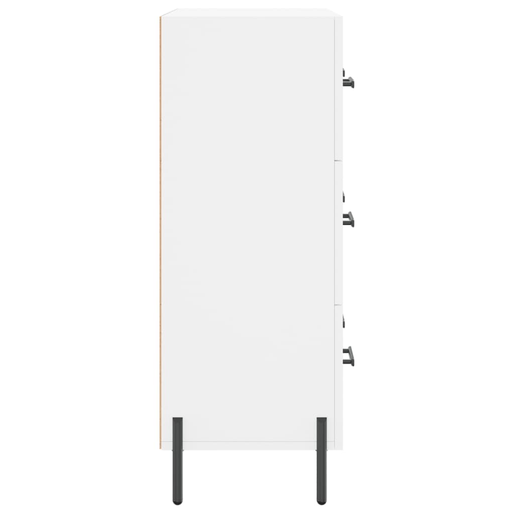 skænk 69,5x34x90 cm konstrueret træ hvid