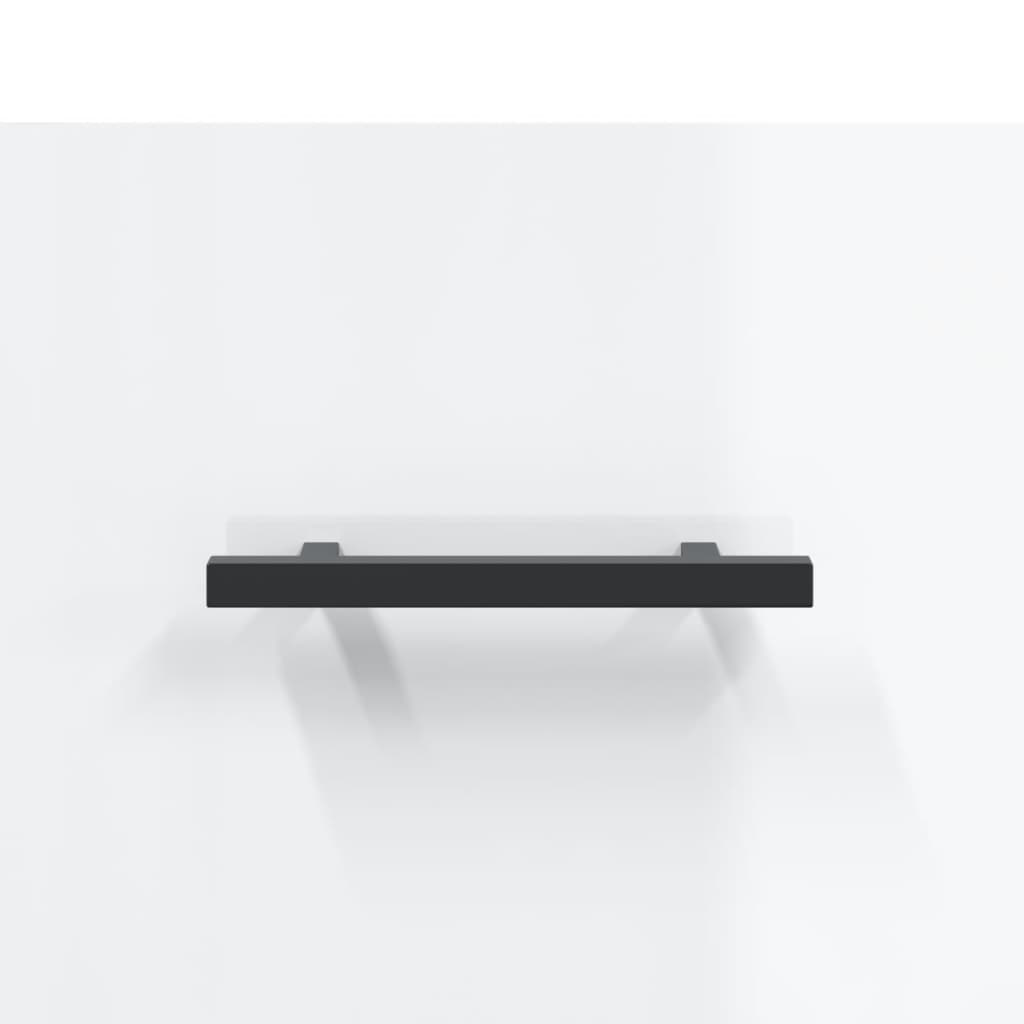 skænk 69,5x34x90 cm konstrueret træ hvid højglans