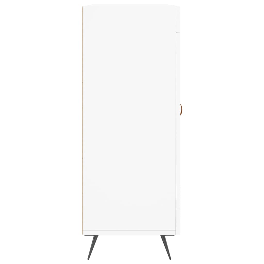 skænk 69,5x34x90 cm konstrueret træ hvid