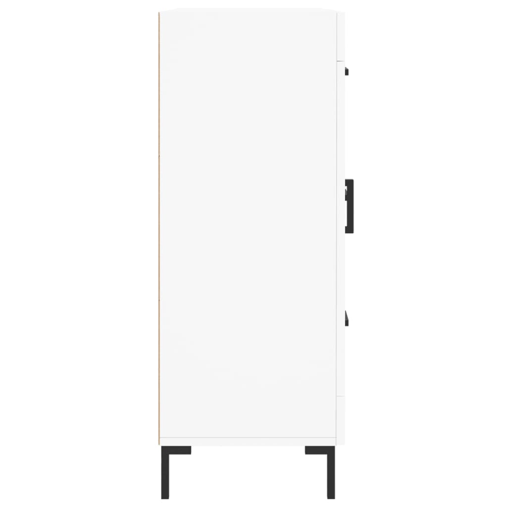 skænk 69,5x34x90 cm konstrueret træ hvid