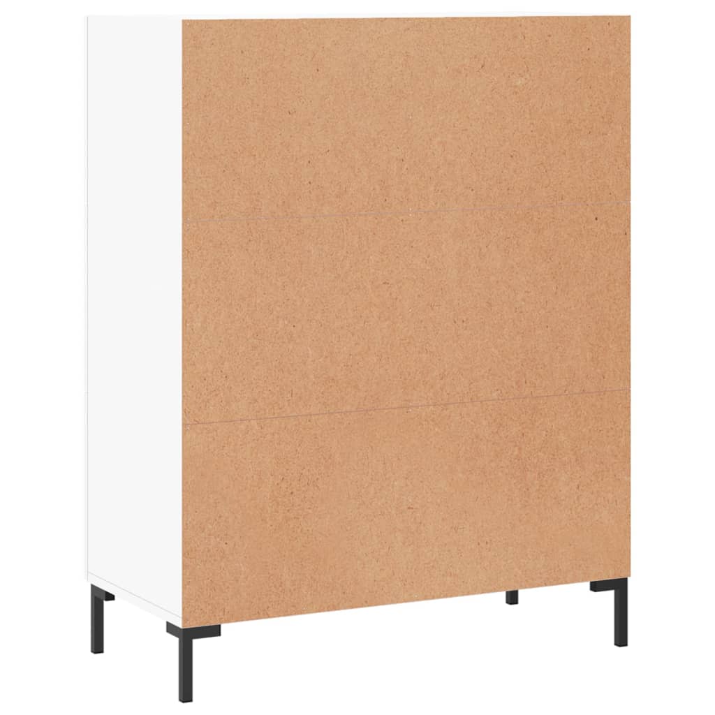 skænk 69,5x34x90 cm konstrueret træ hvid