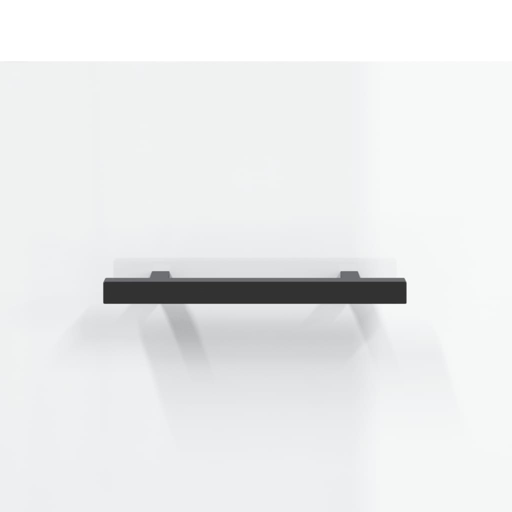 skænk 69,5x34x90 cm konstrueret træ hvid højglans