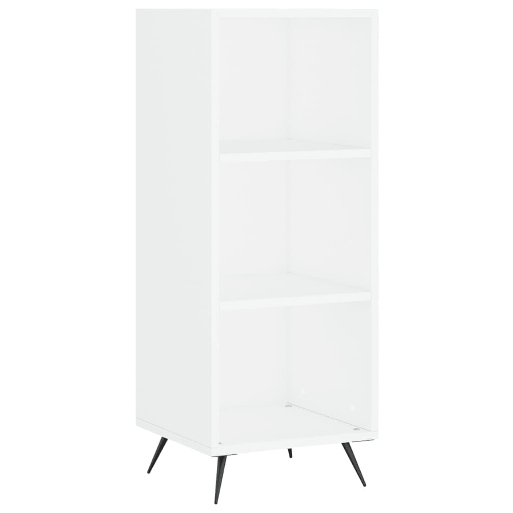 hyldeskab 34,5x32,5x90 cm konstrueret træ hvid