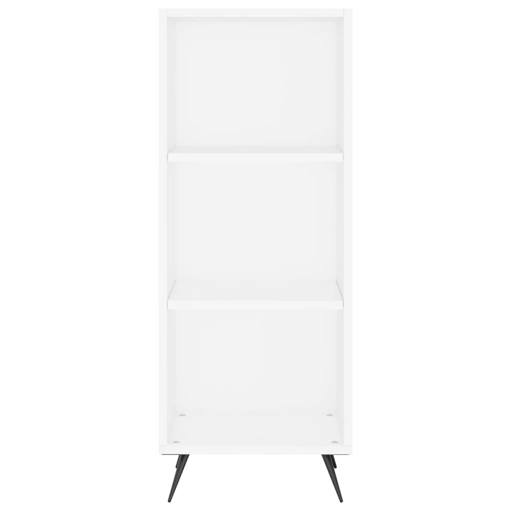 hyldeskab 34,5x32,5x90 cm konstrueret træ hvid