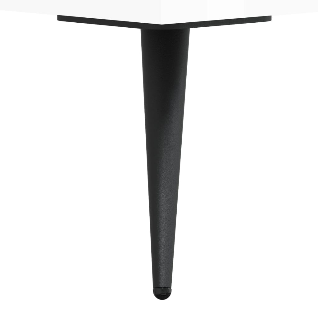hyldeskab 34,5x32,5x90 cm konstrueret træ hvid højglans