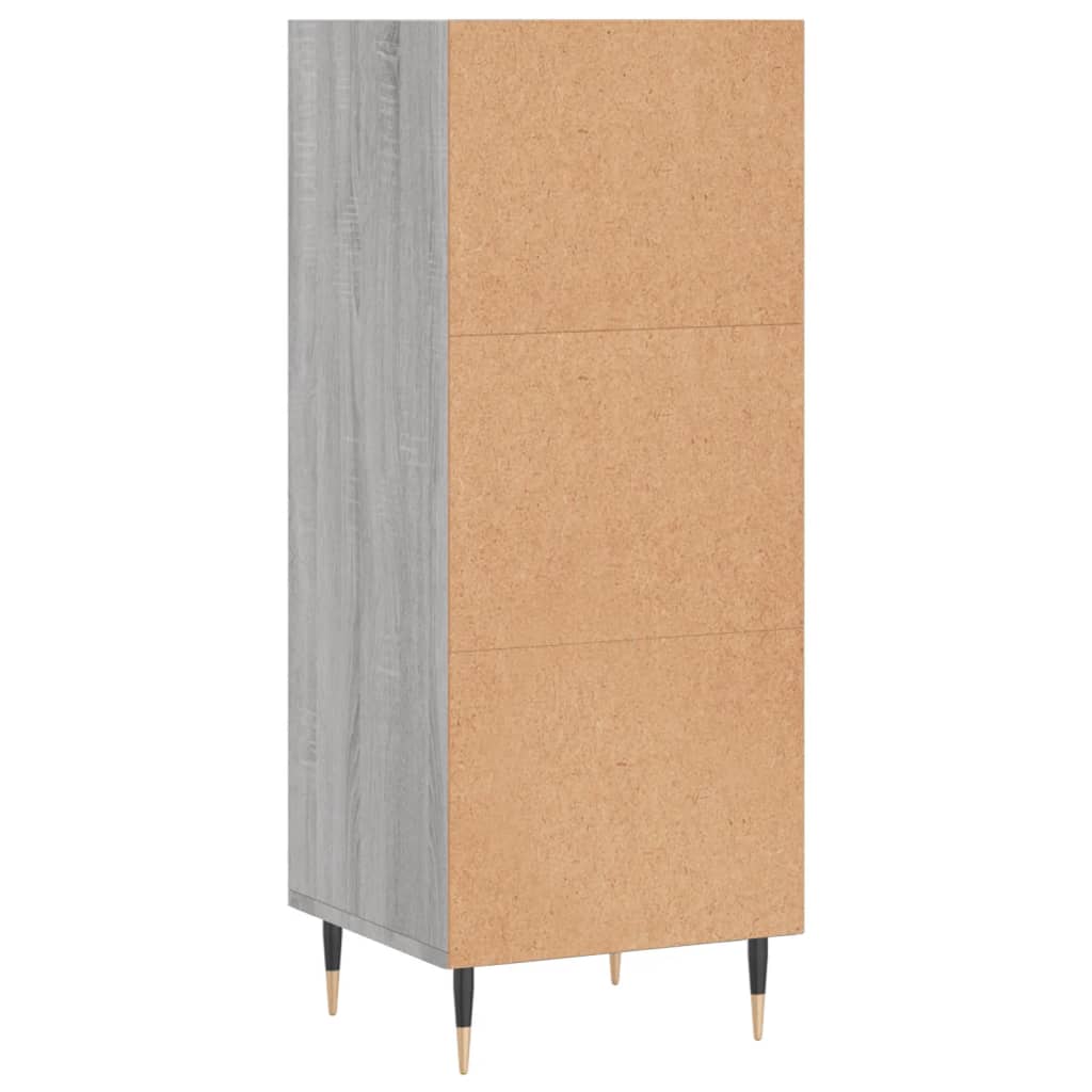 skænk 34,5x32,5x90 cm konstrueret træ grå sonoma-eg