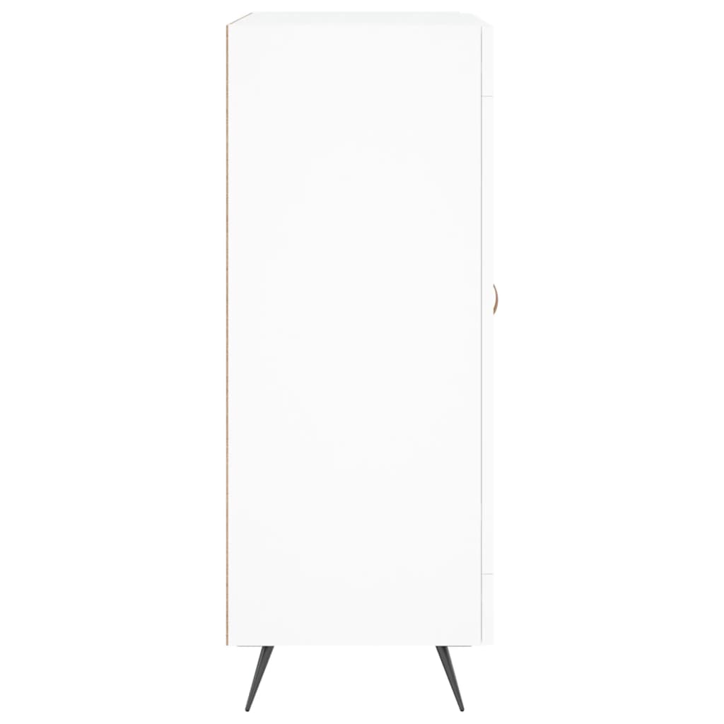 skænk 69,5x34x90 cm konstrueret træ hvid