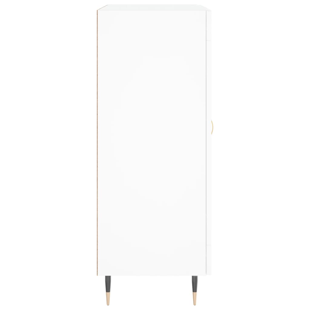 skænk 69,5x34x90 cm konstrueret træ hvid