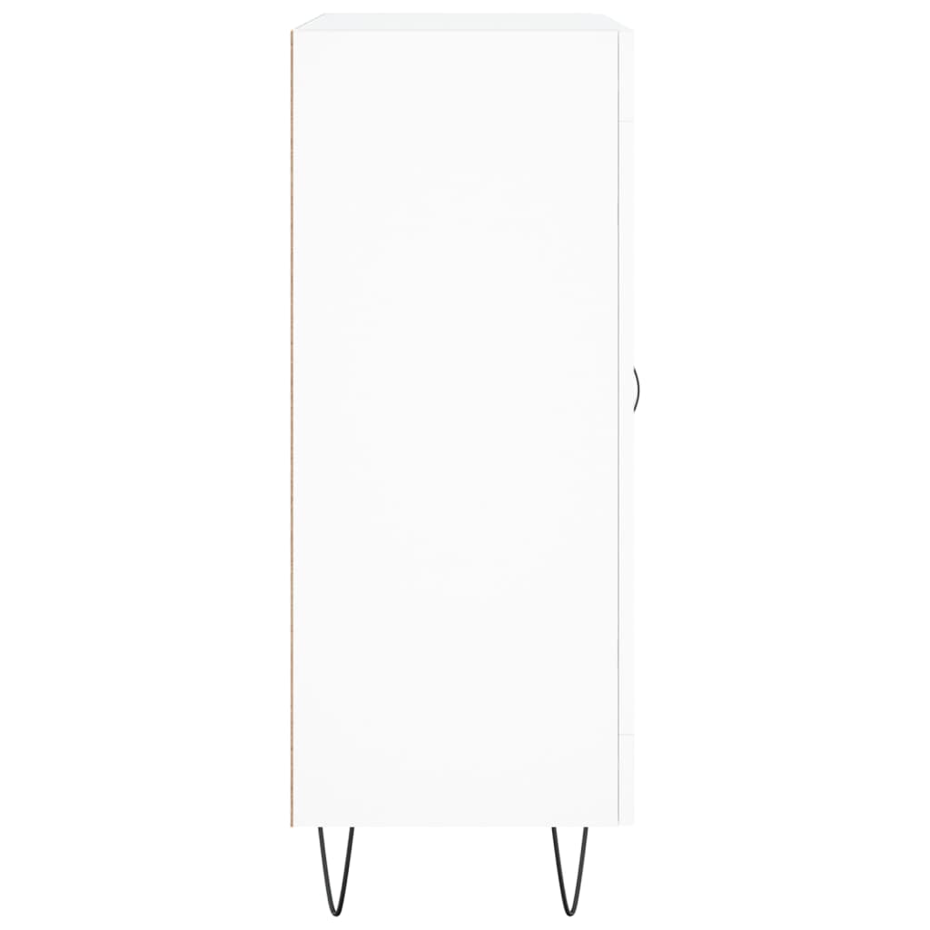 skænk 69,5x34x90 cm konstrueret træ hvid