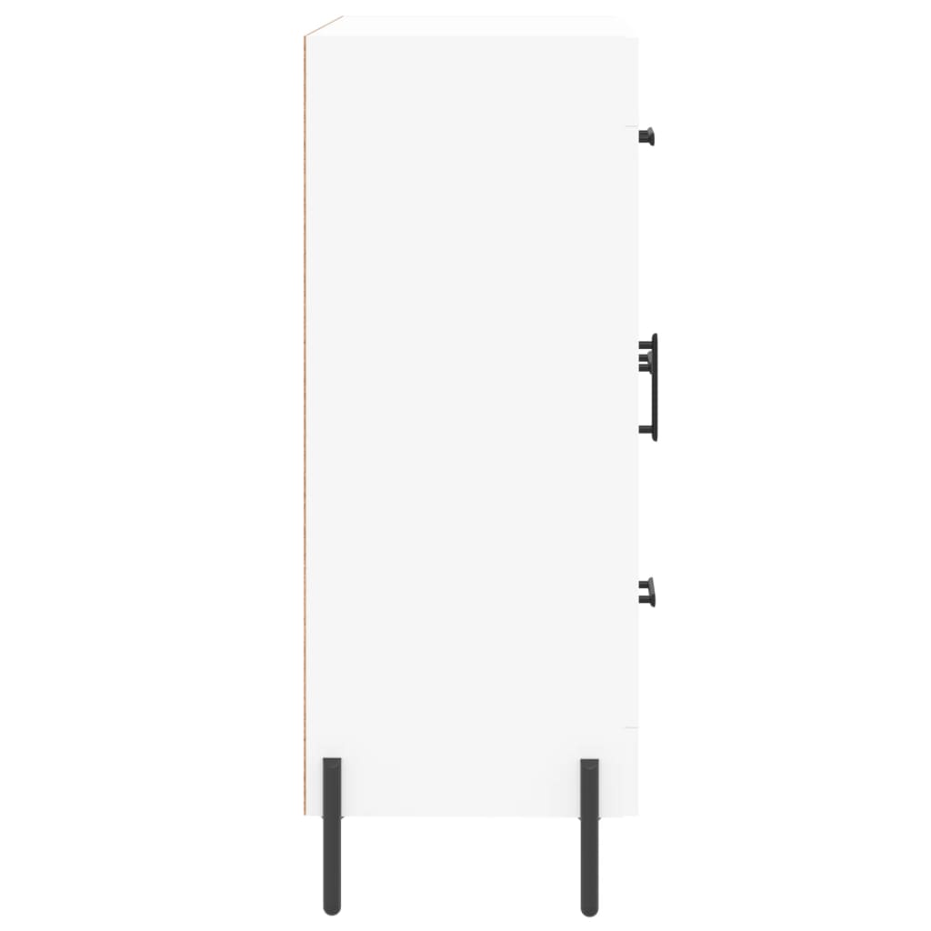 skænk 69,5x34x90 cm konstrueret træ hvid