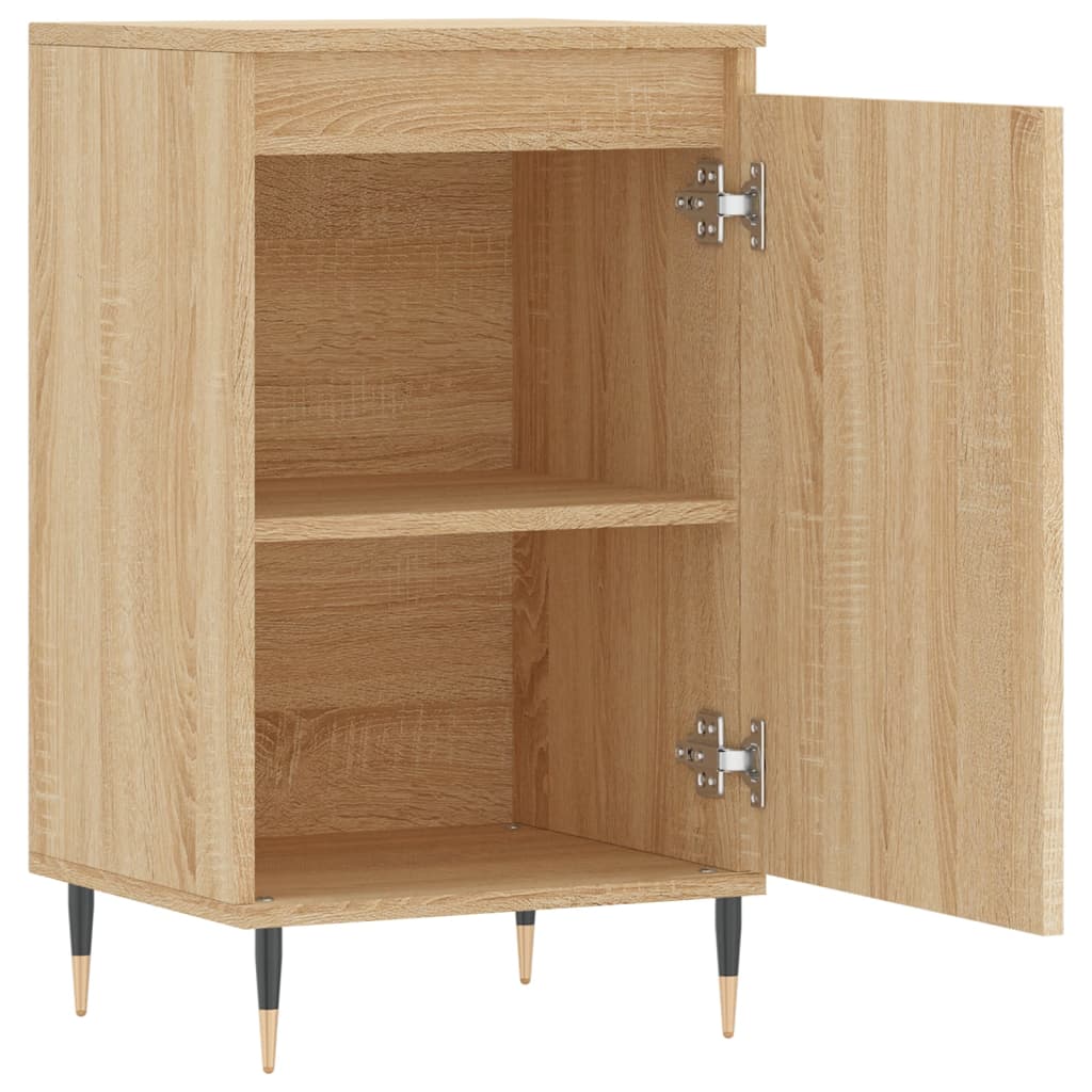 skænke 2 stk. 40x35x70 cm konstrueret træ sonoma-eg