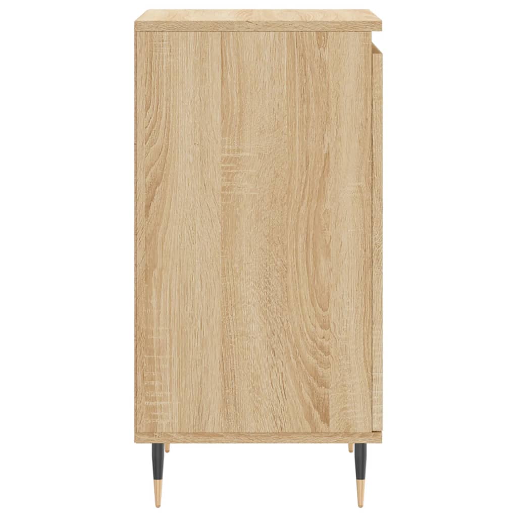 skænke 2 stk. 40x35x70 cm konstrueret træ sonoma-eg