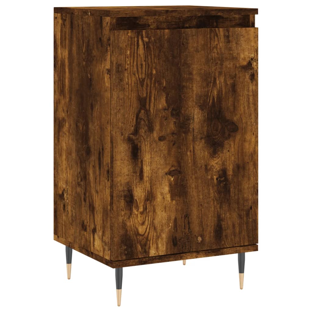 skænke 2 stk. 40x35x70 cm konstrueret træ røget egetræsfarve