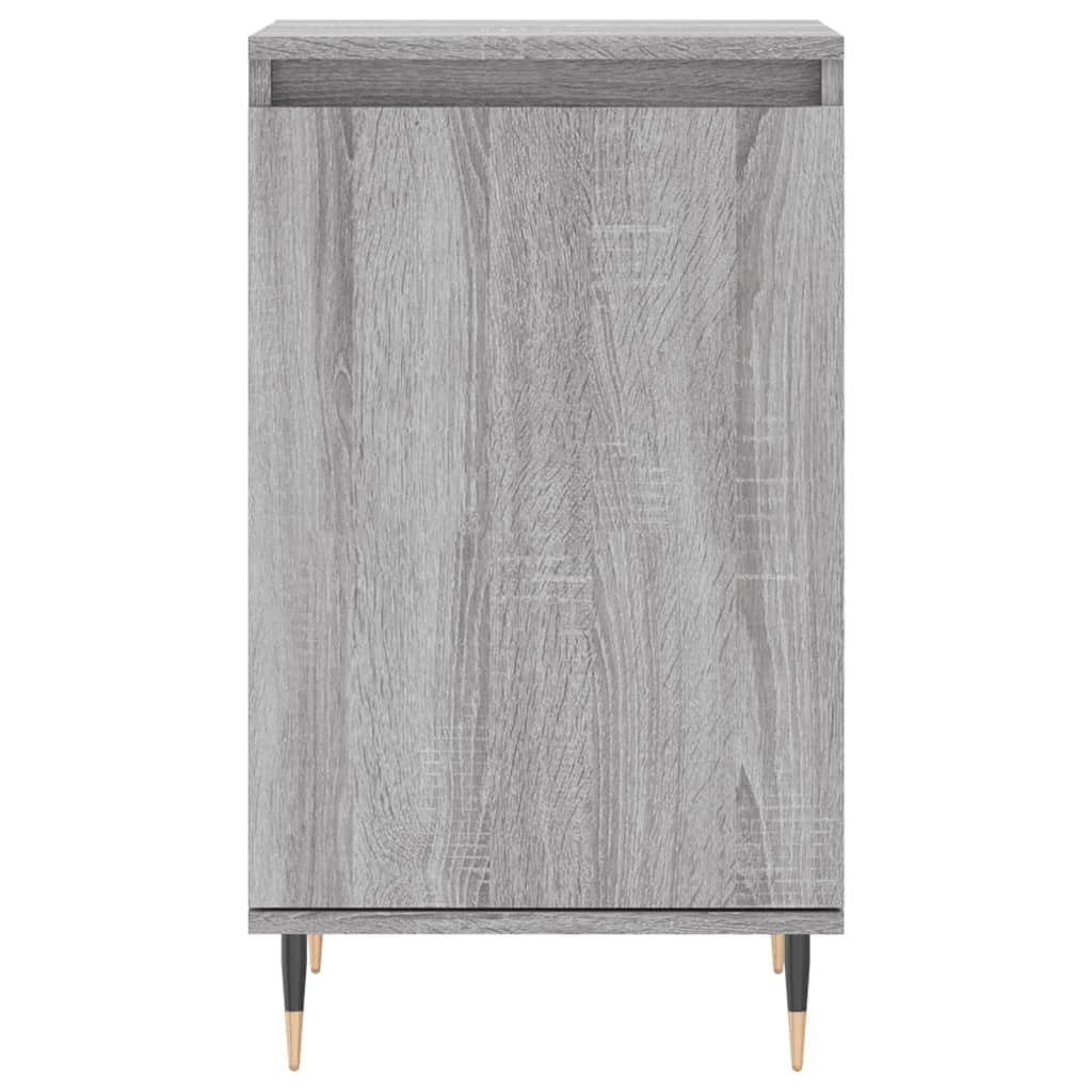 skænke 2 stk. 40x35x70 cm konstrueret træ grå sonoma-eg