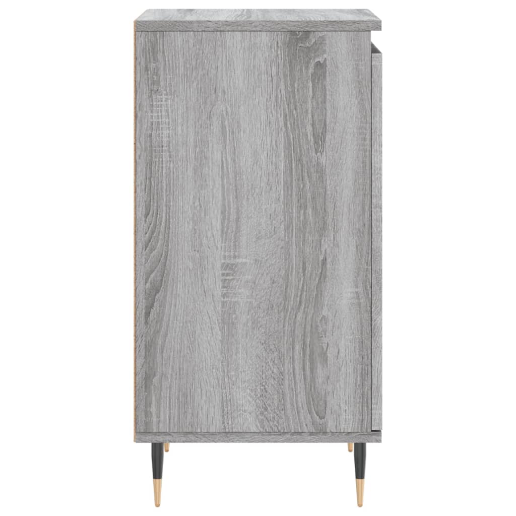 skænke 2 stk. 40x35x70 cm konstrueret træ grå sonoma-eg