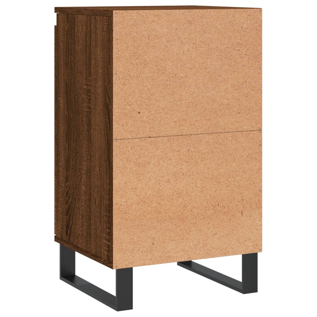 skænke 2 stk. 40x35x70 cm konstrueret træ brun egetræsfarve