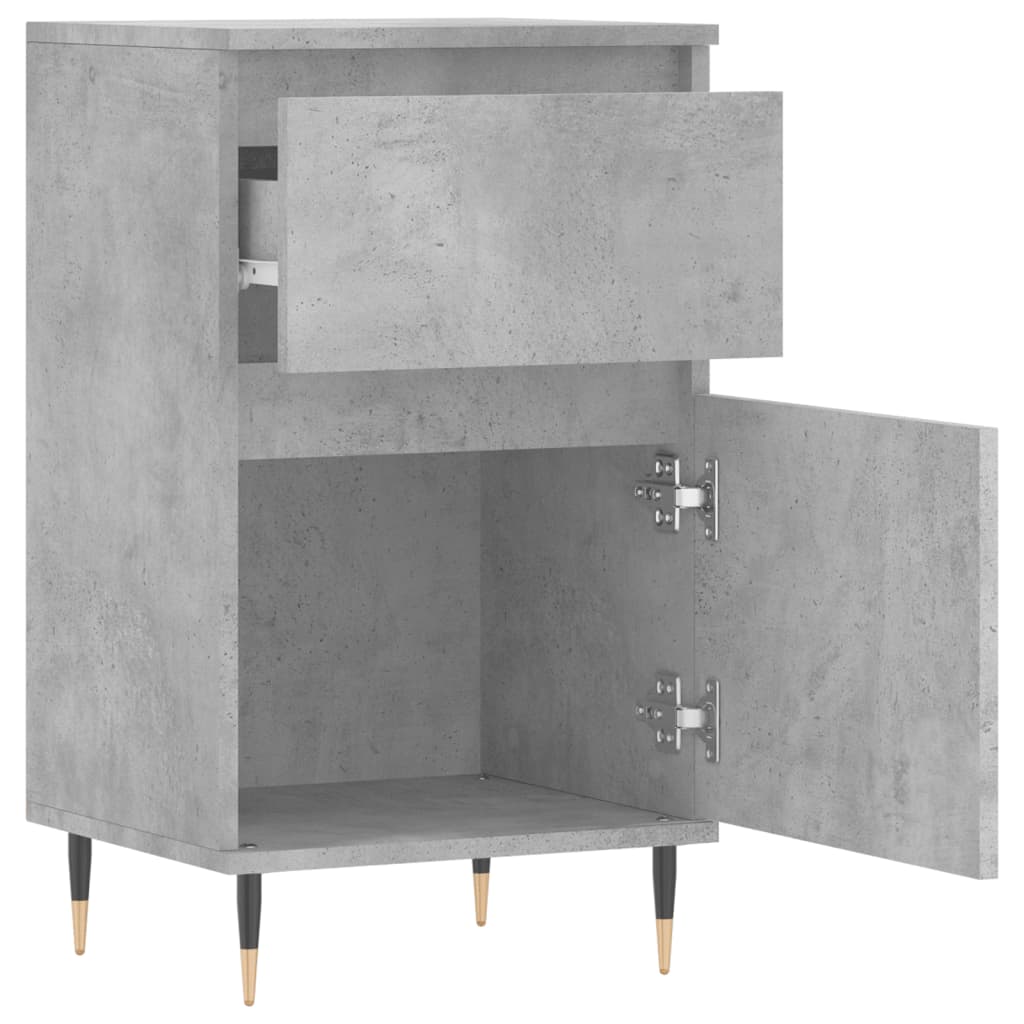 skænke 2 stk. 40x35x70 cm konstrueret træ betongrå