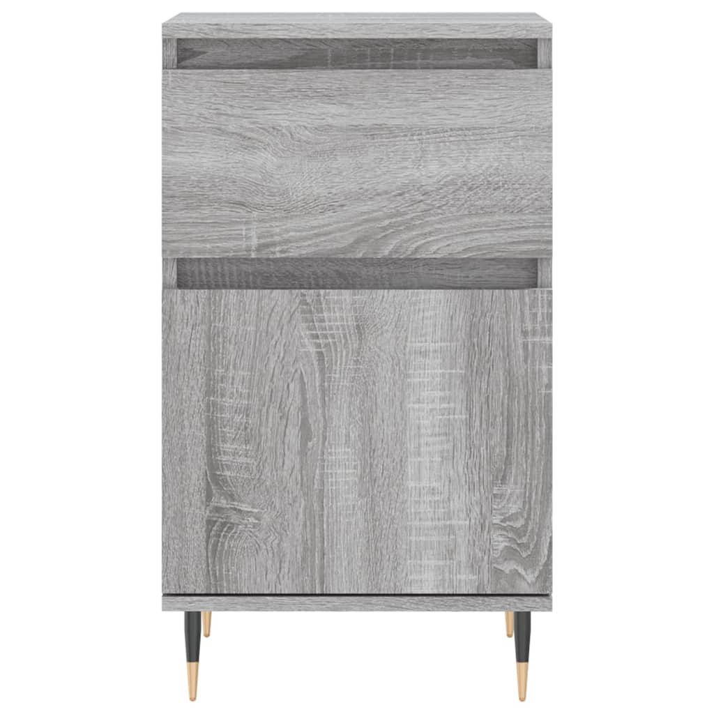 skænke 2 stk. 40x35x70 cm konstrueret træ grå sonoma-eg