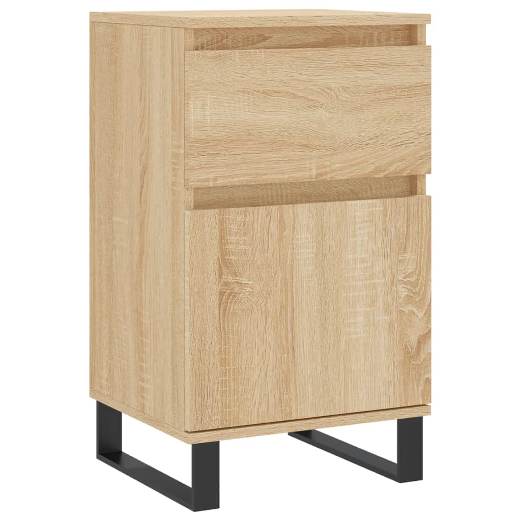 skænke 2 stk. 40x35x70 cm konstrueret træ sonoma-eg