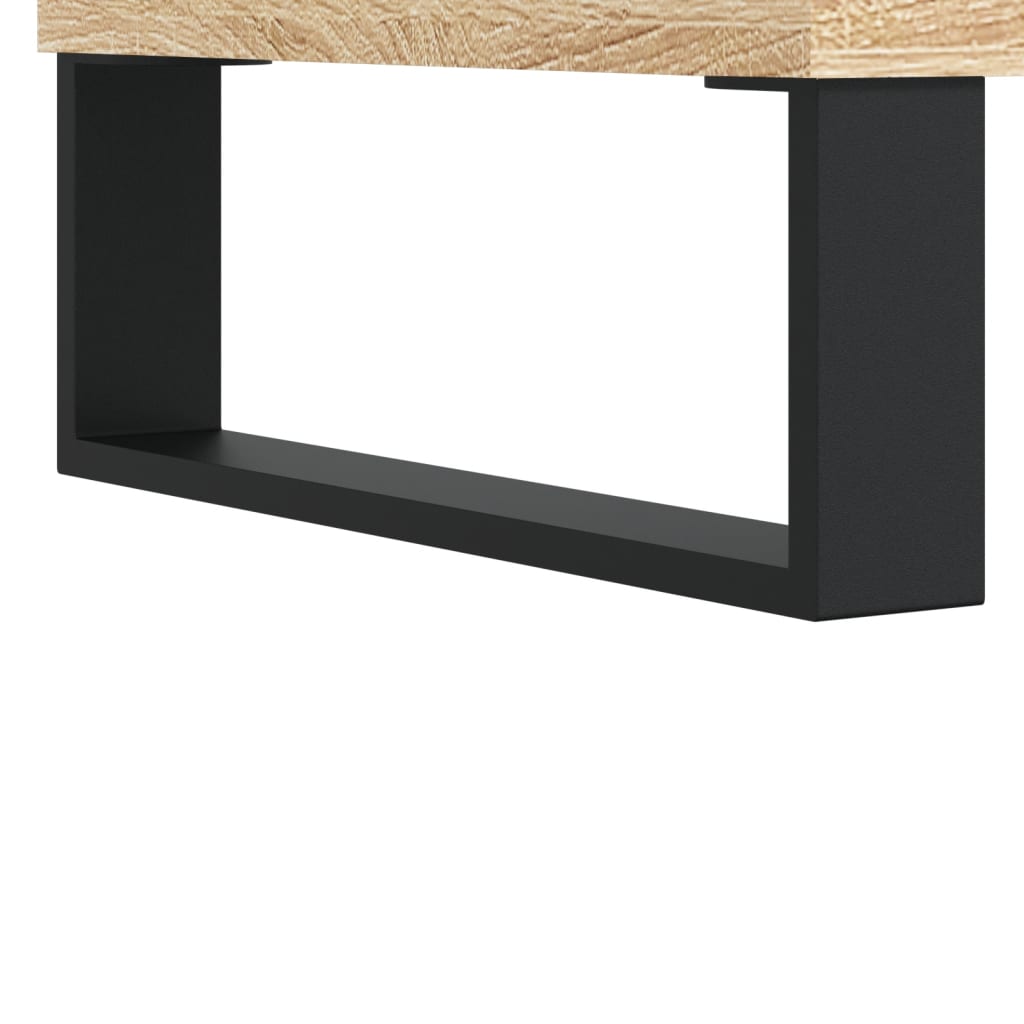 skænke 2 stk. 40x35x70 cm konstrueret træ sonoma-eg