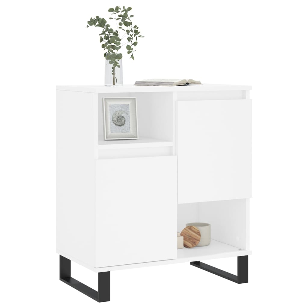 skænk 60x35x70 cm konstrueret træ hvid