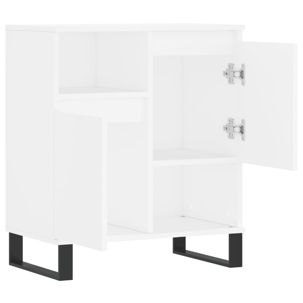 skænk 60x35x70 cm konstrueret træ hvid