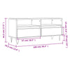 tv-bord 100x34,5x44,5 cm konstrueret træ hvid